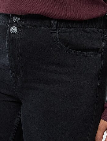 Vaquero wide leg fit / corte ancho y cintura elástica