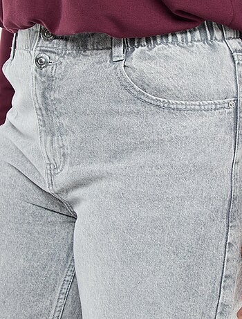 Vaquero wide leg fit / corte ancho y cintura elástica