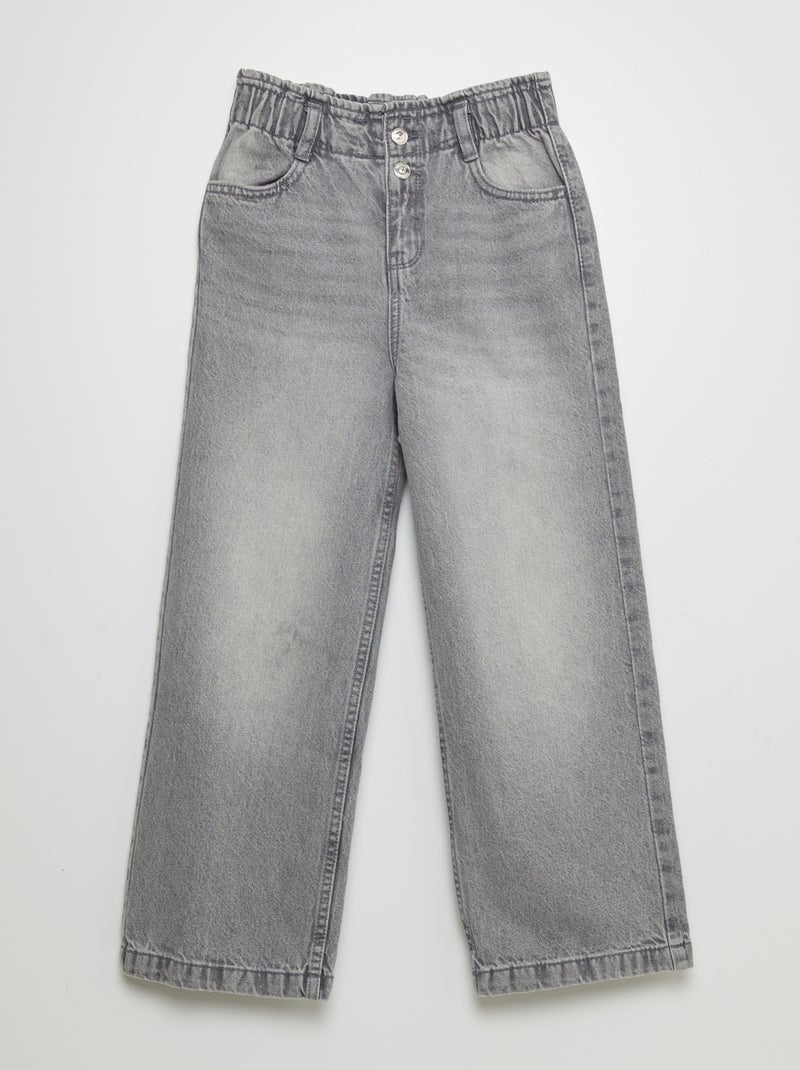 Vaquero wide leg GRIS - Kiabi