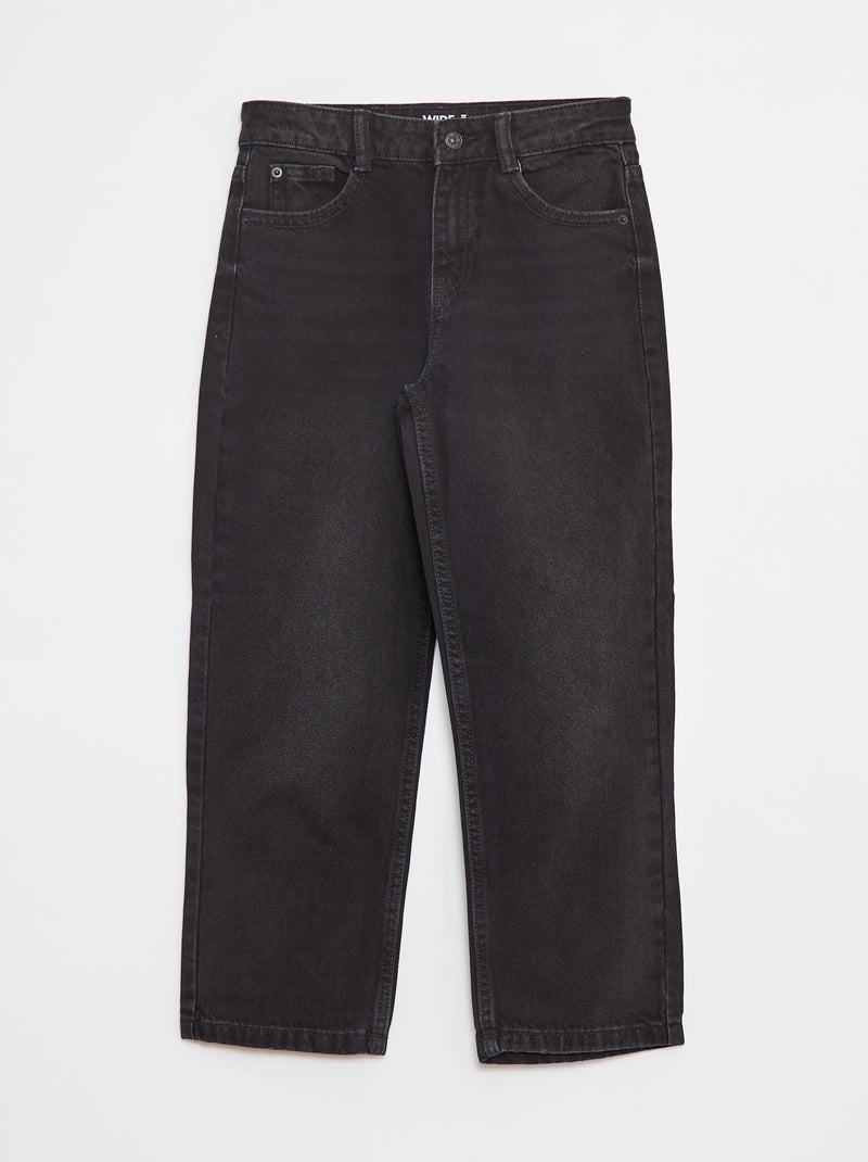 Vaquero wide leg Gris - Kiabi