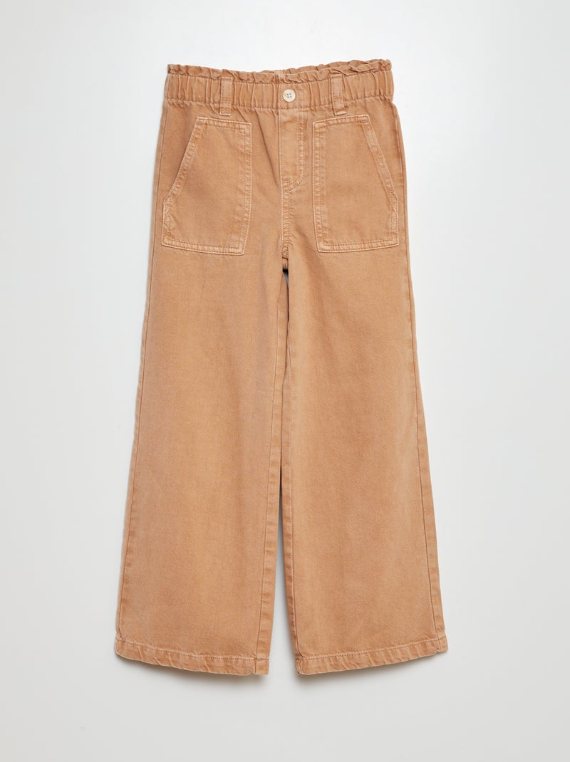 Vaquero wide leg MARRON - Kiabi