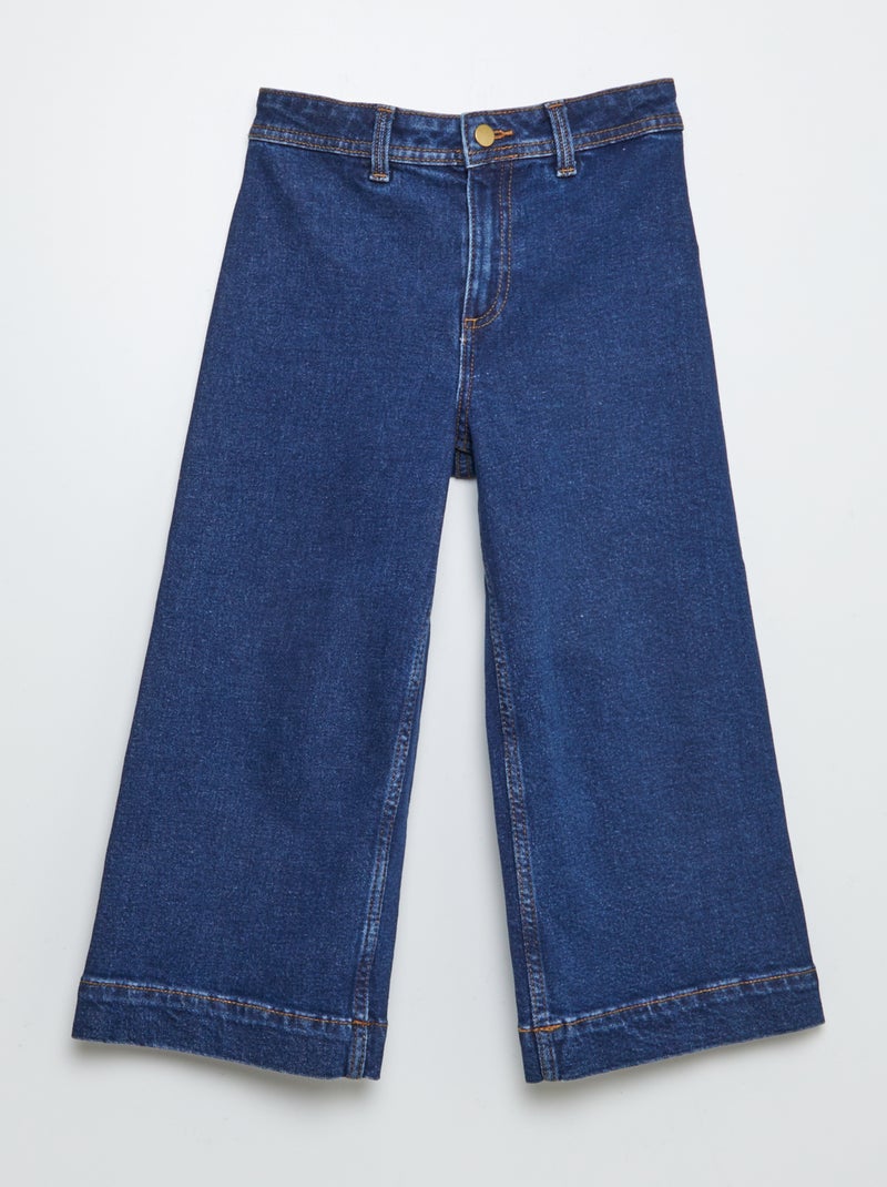 Vaquero wide leg tobillero AZUL - Kiabi