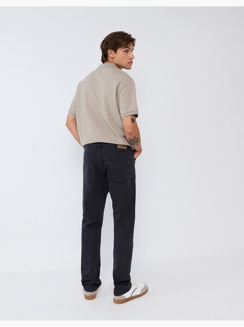 Vaqueros ajustados, mo fashion Negro - Kiabi
