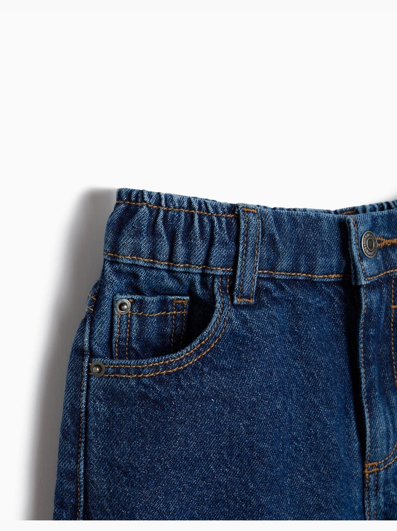 Vaqueros anchos, mo fashion Azul - Kiabi