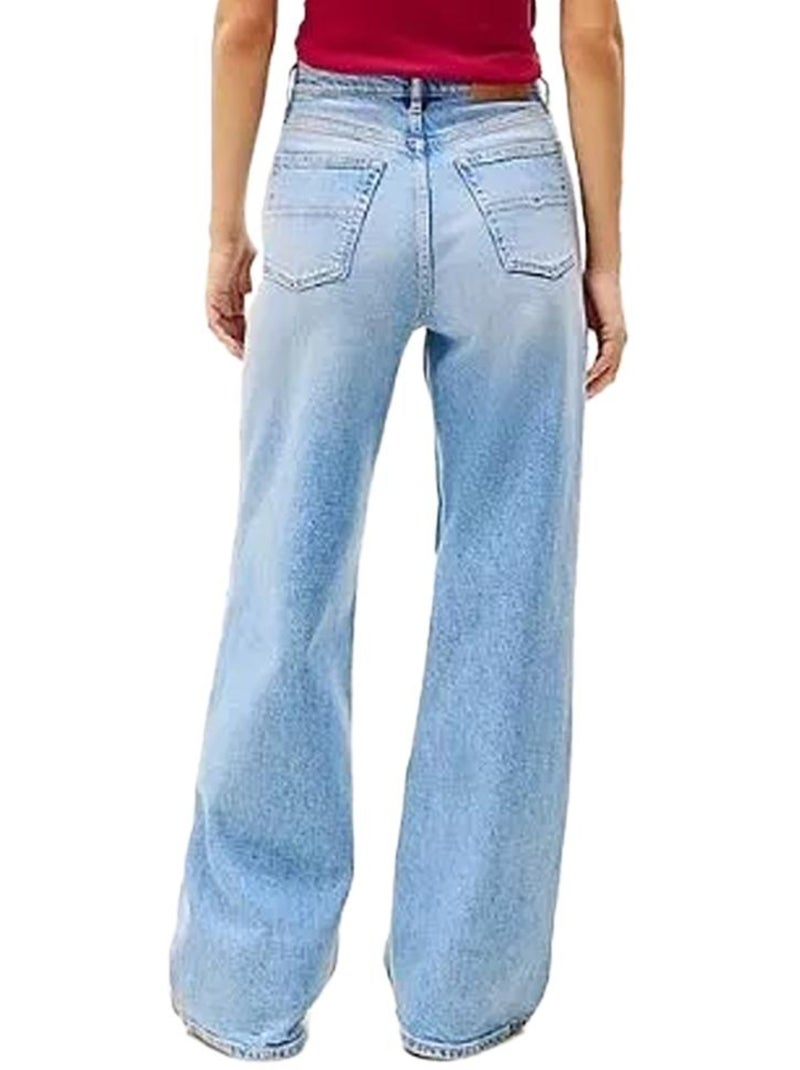 Vaqueros Anchos Mujer Tommy Hilfiger Azul - Kiabi