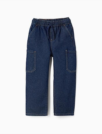 Vaqueros baggy cargo con cordón