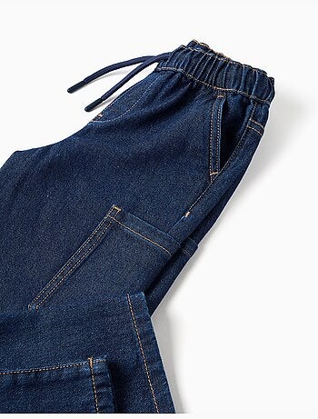 Vaqueros baggy cargo con cordón