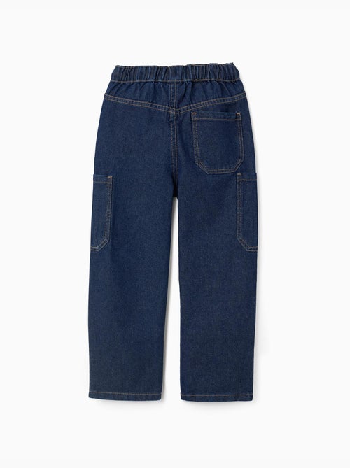 Vaqueros baggy cargo con cordón - Kiabi