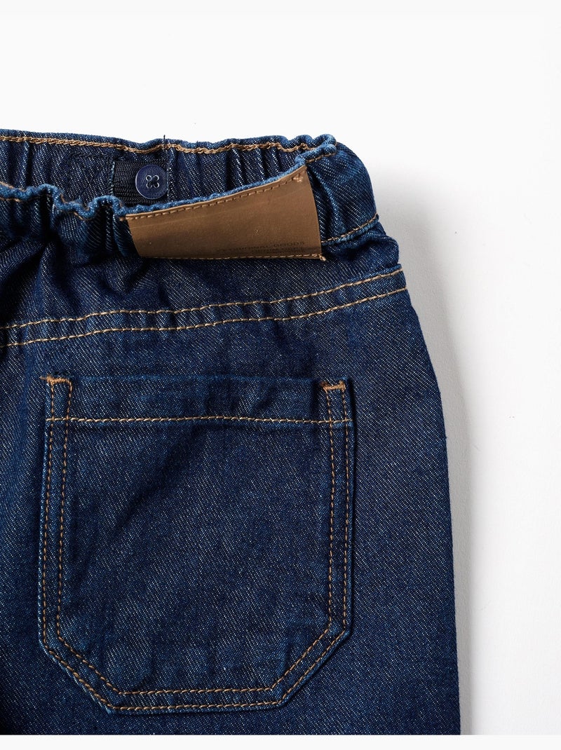 Vaqueros baggy con cordón Azul oscuro - Kiabi