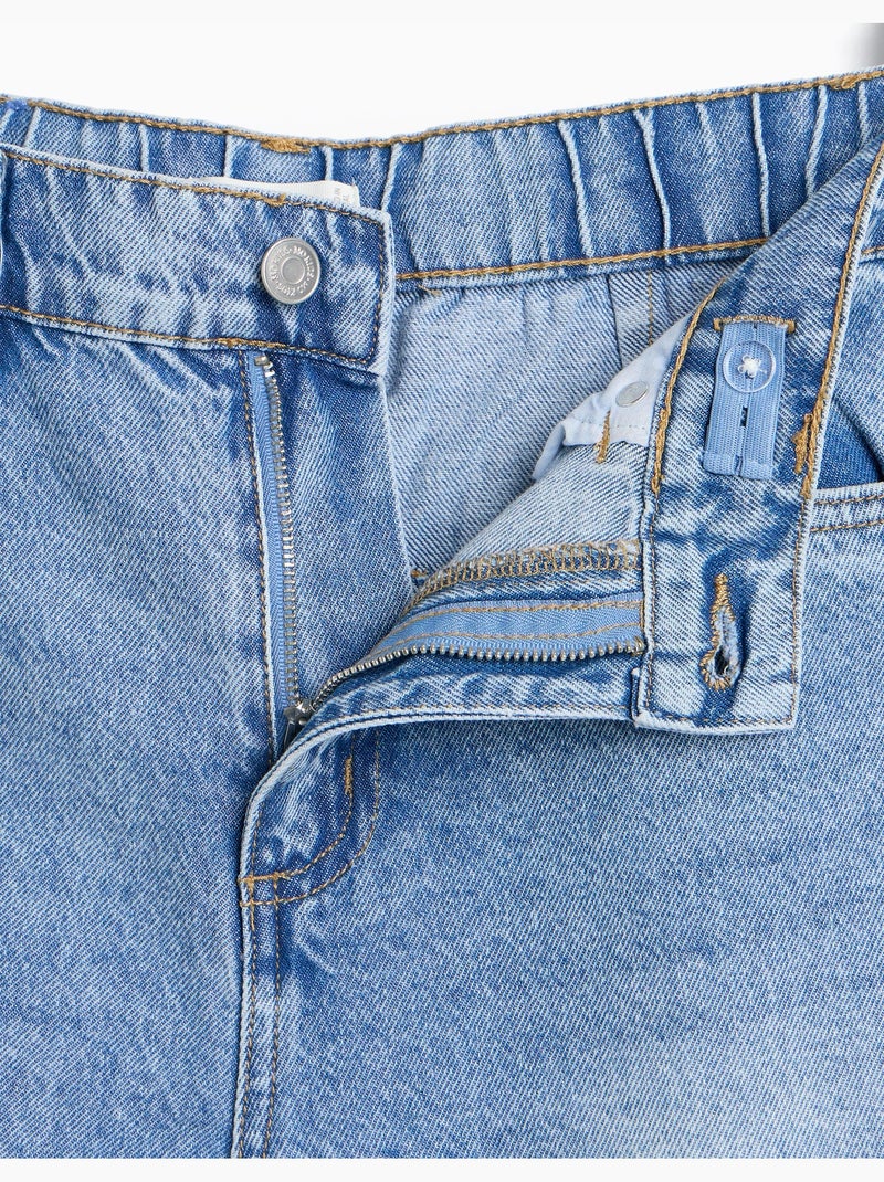Vaqueros barrel, mo fashion Azul - Kiabi