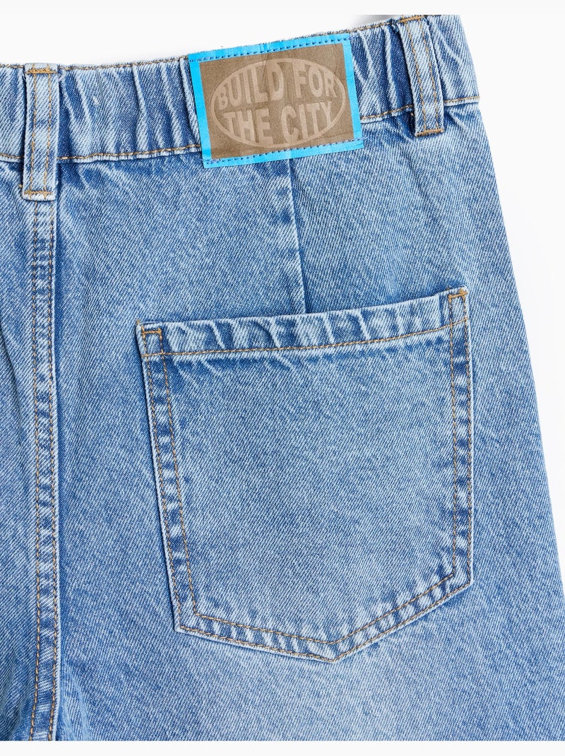 Vaqueros barrel, mo fashion Azul - Kiabi