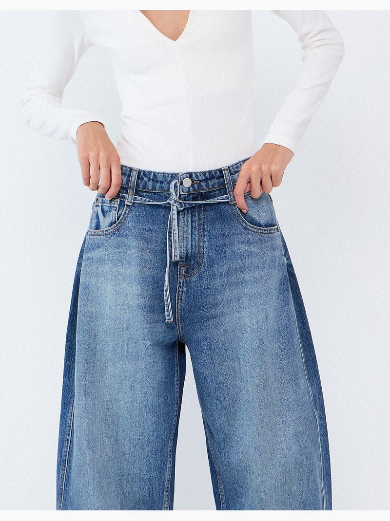 Vaqueros barrel, mo fashion Azul - Kiabi