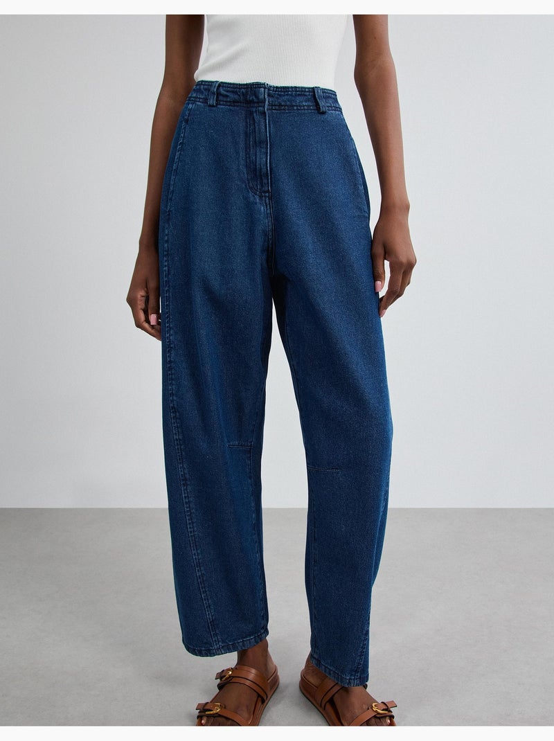 Vaqueros barrel, mo fashion Azul - Kiabi