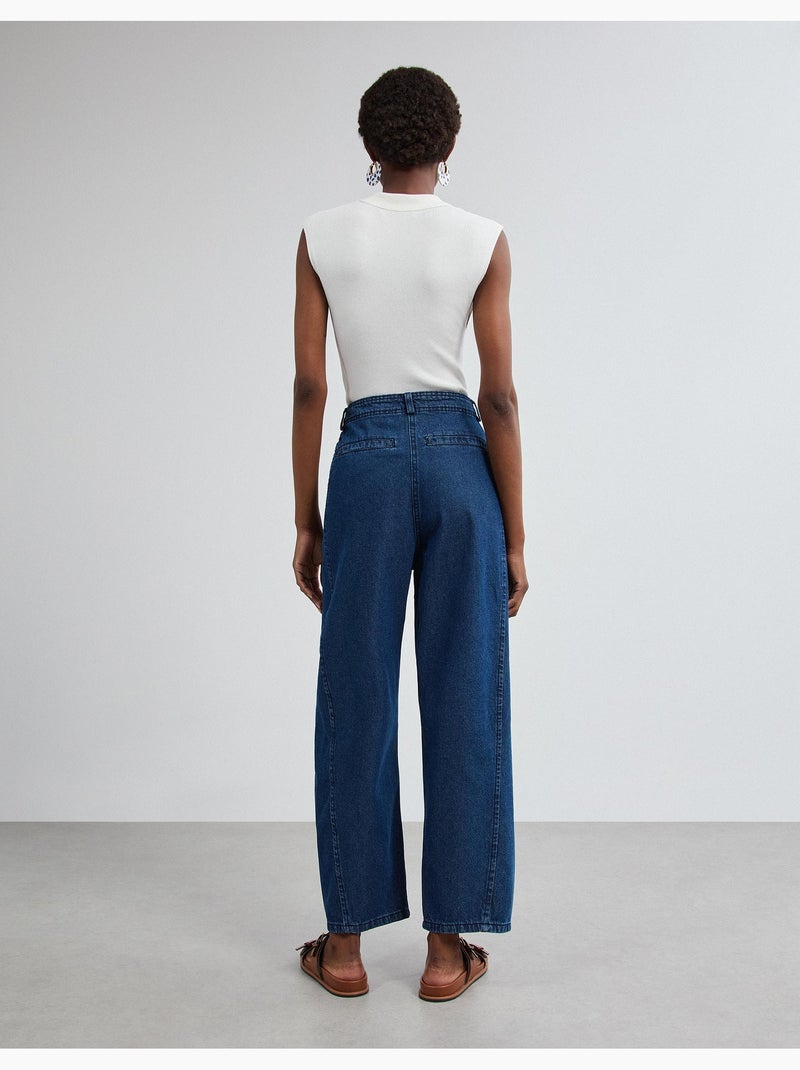 Vaqueros barrel, mo fashion Azul - Kiabi