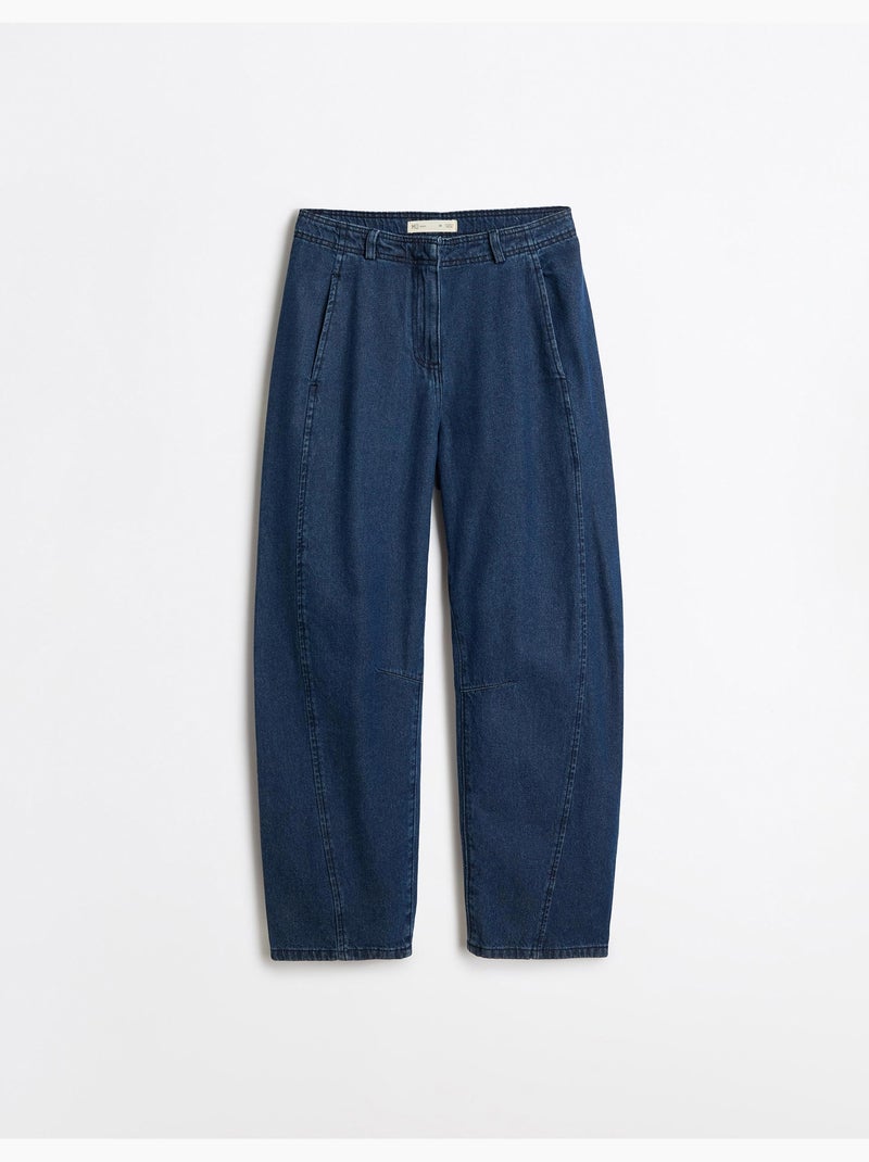 Vaqueros barrel, mo fashion Azul - Kiabi