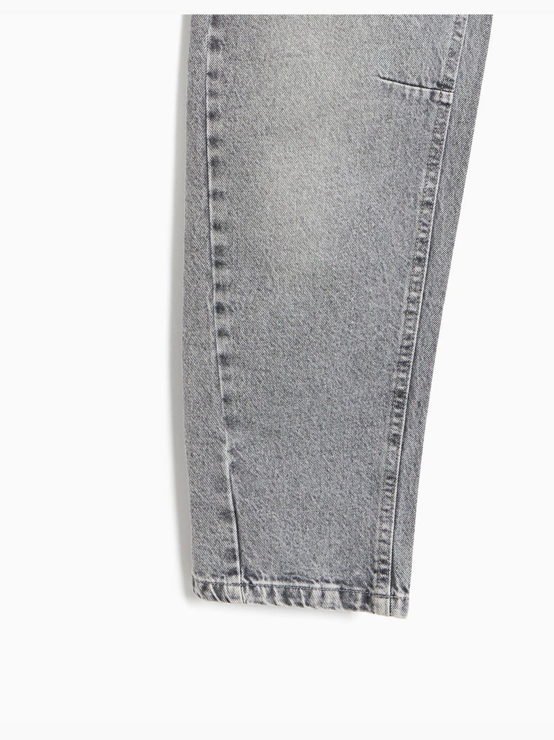 Vaqueros barrel, mo fashion Gris - Kiabi