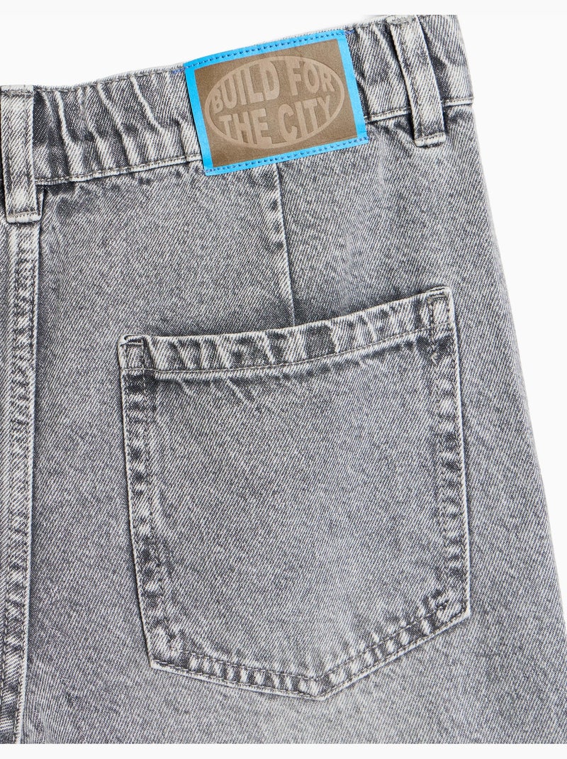 Vaqueros barrel, mo fashion Gris - Kiabi