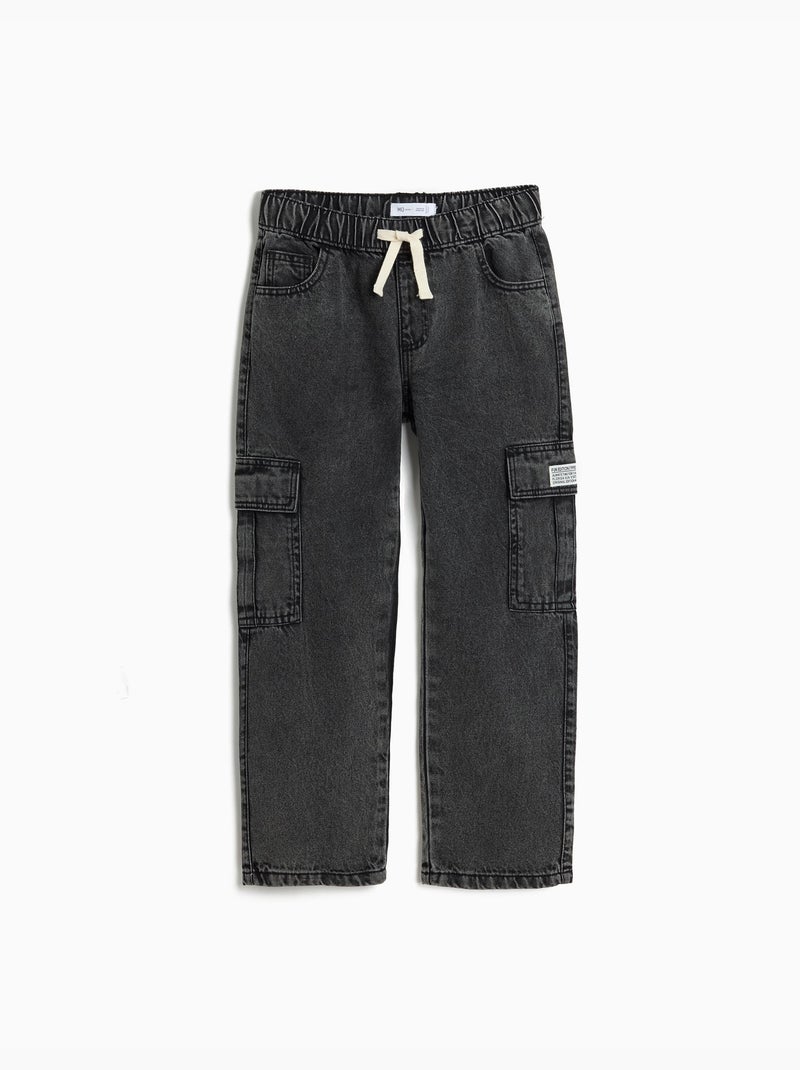 Vaqueros cargo, MO Fashion Gris - Kiabi