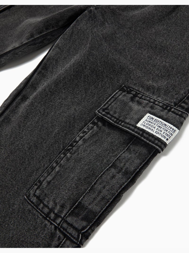 Vaqueros cargo, MO Fashion Gris - Kiabi