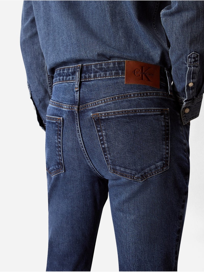 Vaqueros con botón - calvin klein Azul - Kiabi