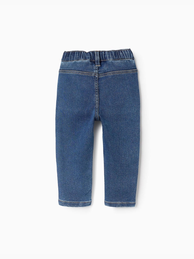 Vaqueros con cintura elástica Azul Azul - Kiabi