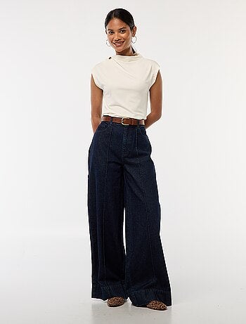 Vaqueros corte wide leg con 5 bolsillos