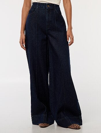 Vaqueros corte wide leg con 5 bolsillos