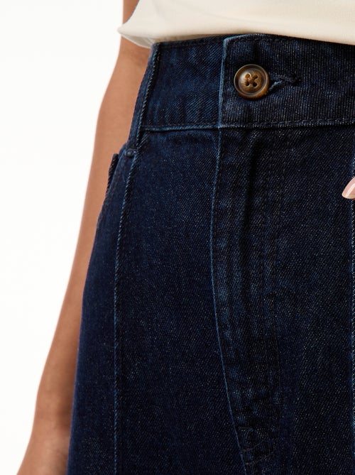 Vaqueros corte wide leg con 5 bolsillos - Kiabi