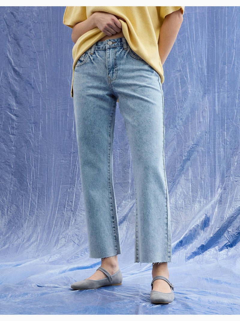Vaqueros cortos de corte recto, MO Fashion Azul - Kiabi