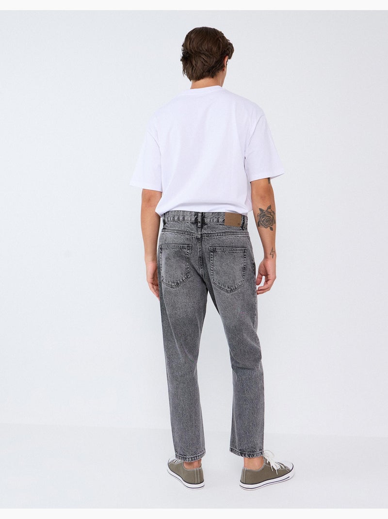 Vaqueros cortos, mo fashion Gris - Kiabi