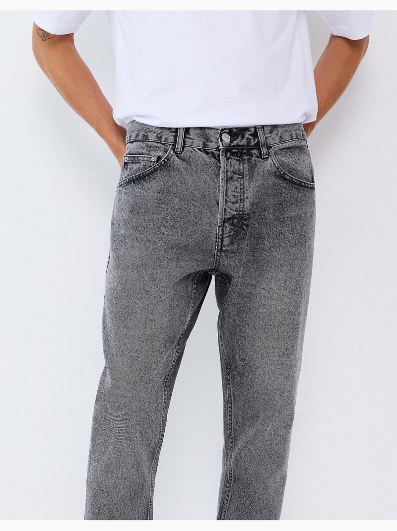 Vaqueros cortos, mo fashion Gris - Kiabi
