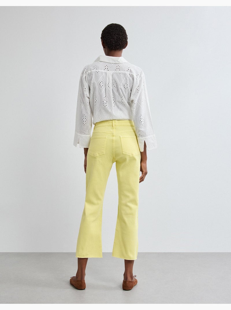 Vaqueros cortos rectos, MO Fashion Amarillo - Kiabi