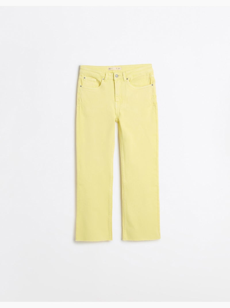 Vaqueros cortos rectos, MO Fashion Amarillo - Kiabi