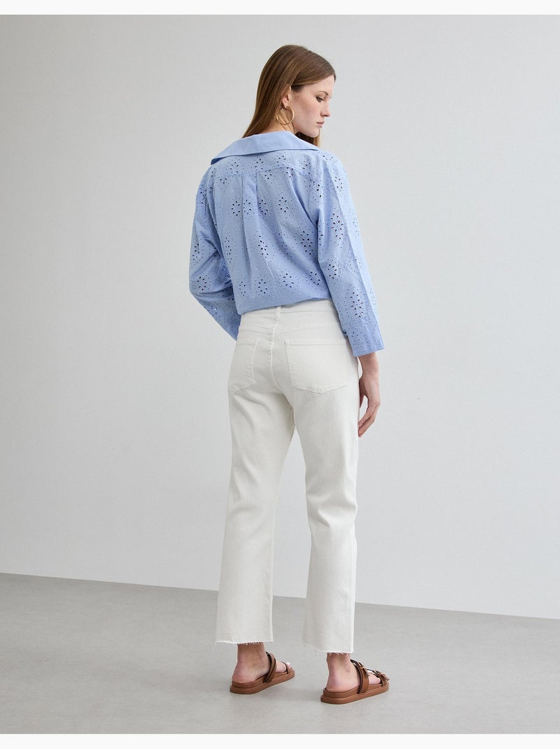 Vaqueros cortos rectos, MO Fashion Blanco - Kiabi