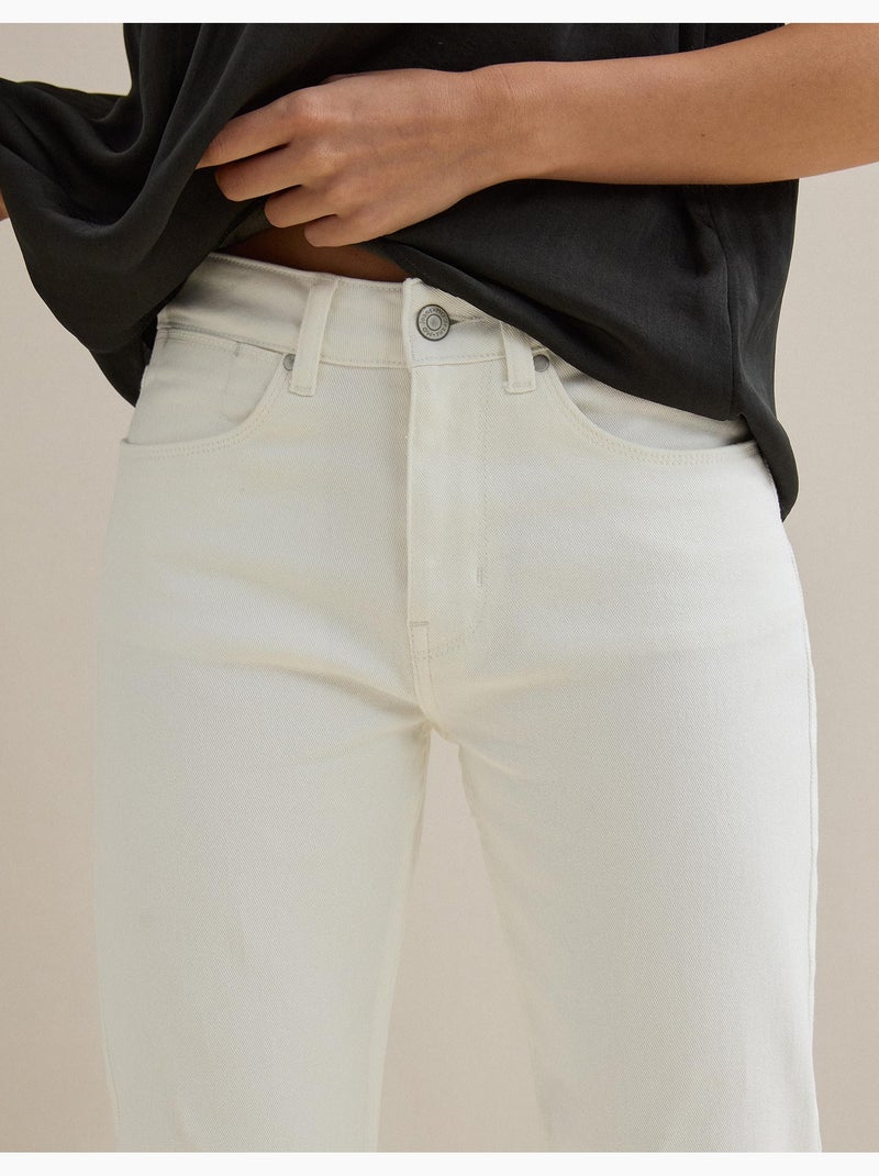 Vaqueros cortos rectos, MO Fashion Blanco - Kiabi