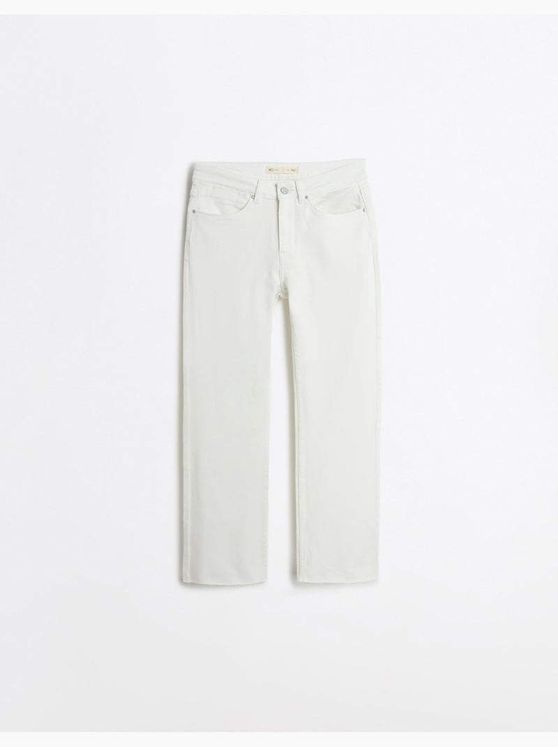 Vaqueros cortos rectos, MO Fashion Blanco - Kiabi