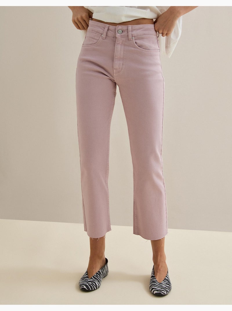 Vaqueros cortos rectos, MO Fashion Rosa - Kiabi