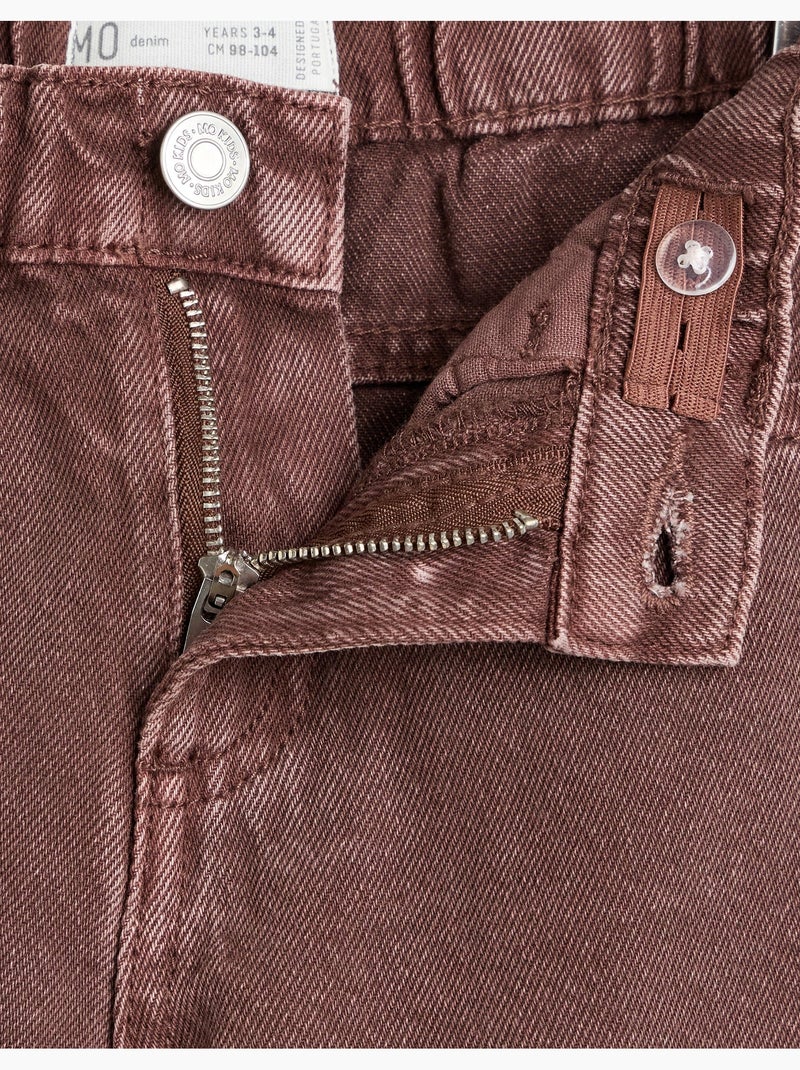 Vaqueros culotte, mo fashion Marrón - Kiabi