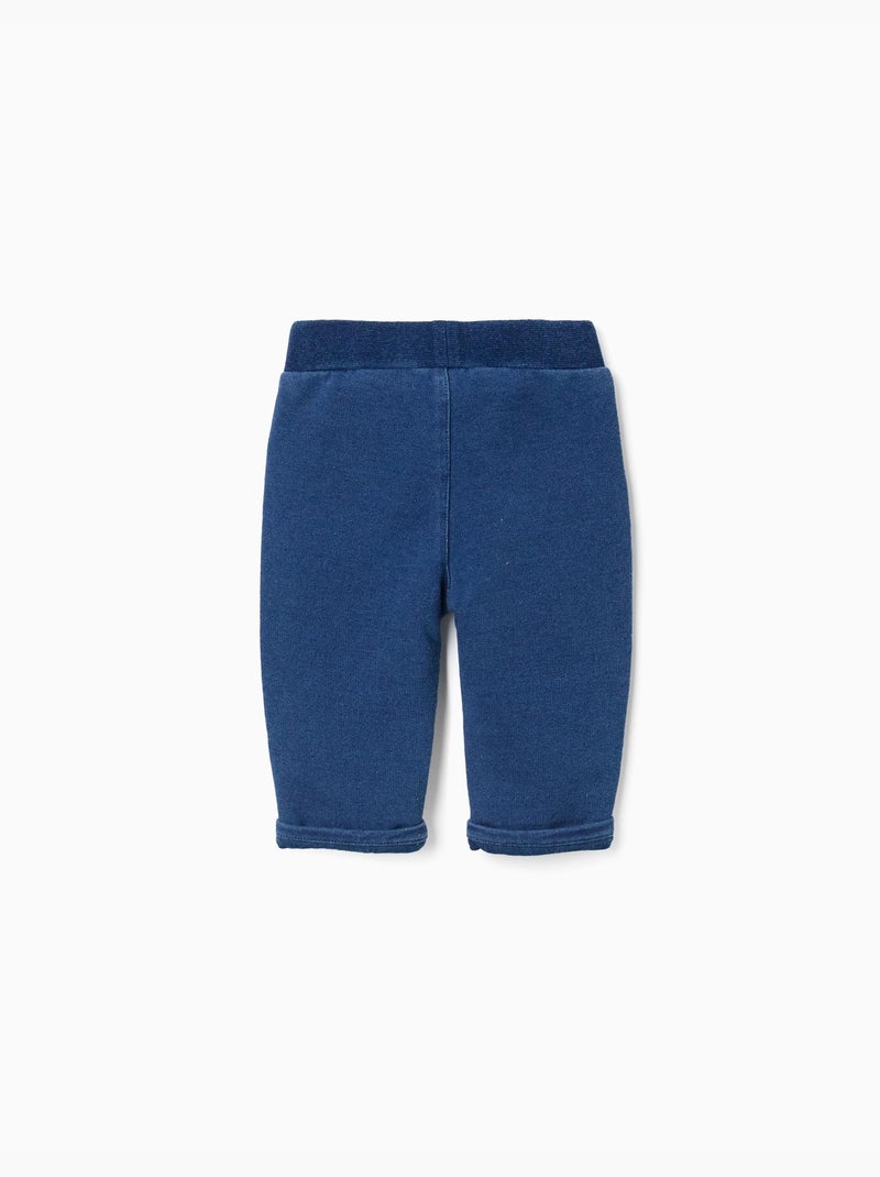 Vaqueros de algodón con bolsillos decorativos Azul Azul - Kiabi