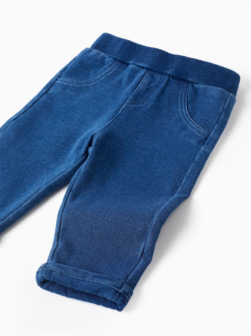 Vaqueros de algodón con bolsillos decorativos Azul Azul - Kiabi
