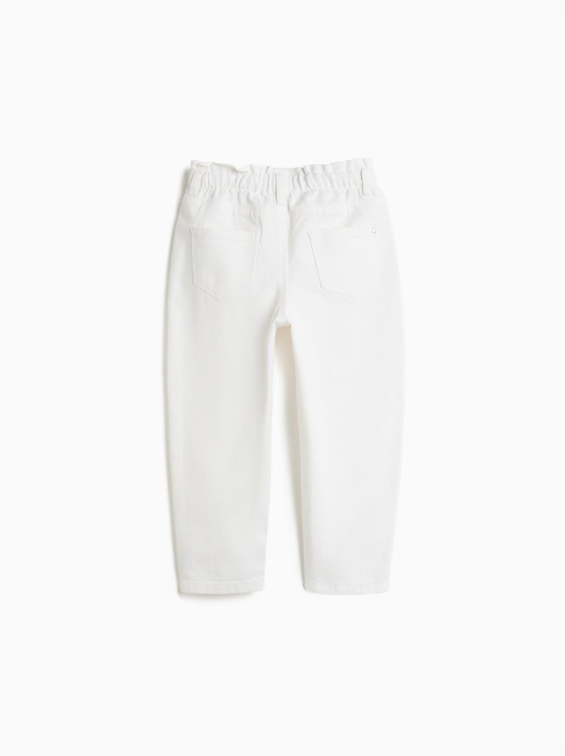 Vaqueros de bolsa de papel, mo fashion Blanco - Kiabi