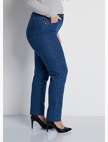 Vaqueros de cinco bolsillos con cinturón elástico de algodón elástico - Afibel