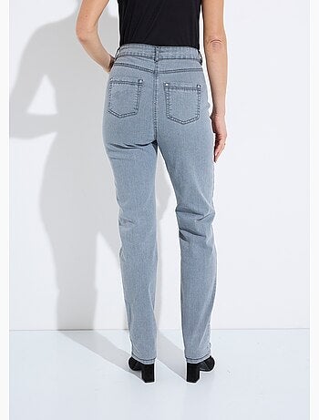 Vaqueros de cinco bolsillos con cinturón elástico de algodón elástico - Afibel