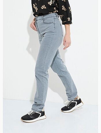 Vaqueros de cinco bolsillos con cinturón elástico de algodón elástico - Afibel