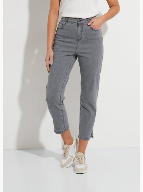 Vaqueros de cintura alta, pierna recta y largo 7/8 - Afibel - Kiabi