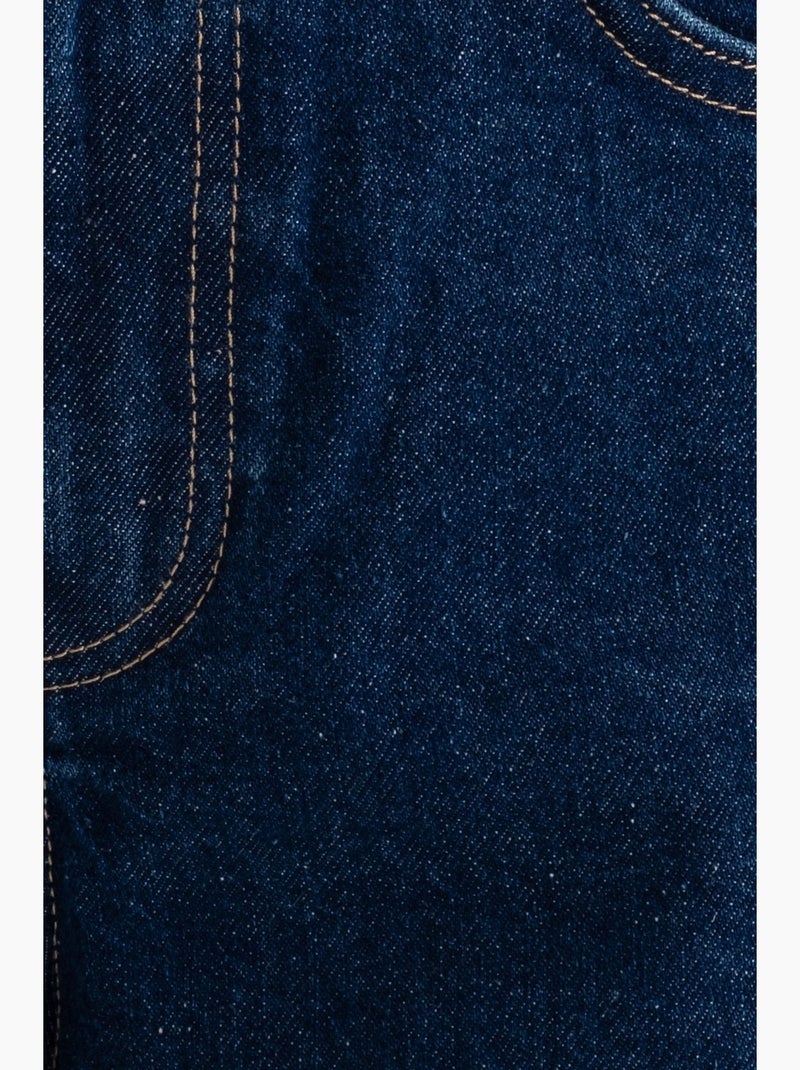 Vaqueros de cintura alta y pierna ancha hiccup Azul oscuro - Kiabi