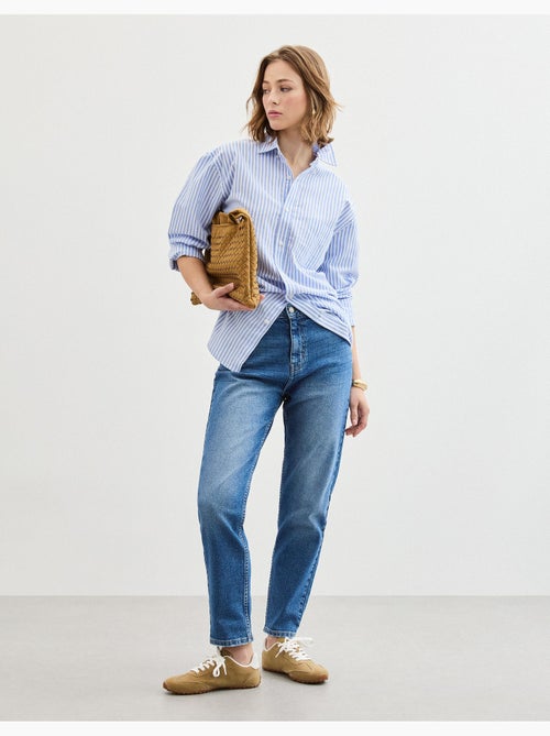 Vaqueros de corte de forma de madre cónicos, MO Fashion - Kiabi