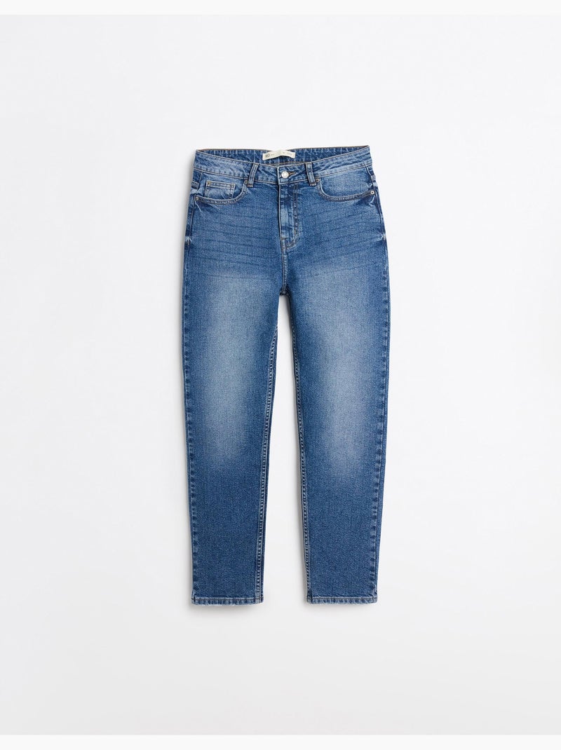 Vaqueros de corte de forma de madre cónicos, MO Fashion Azul - Kiabi