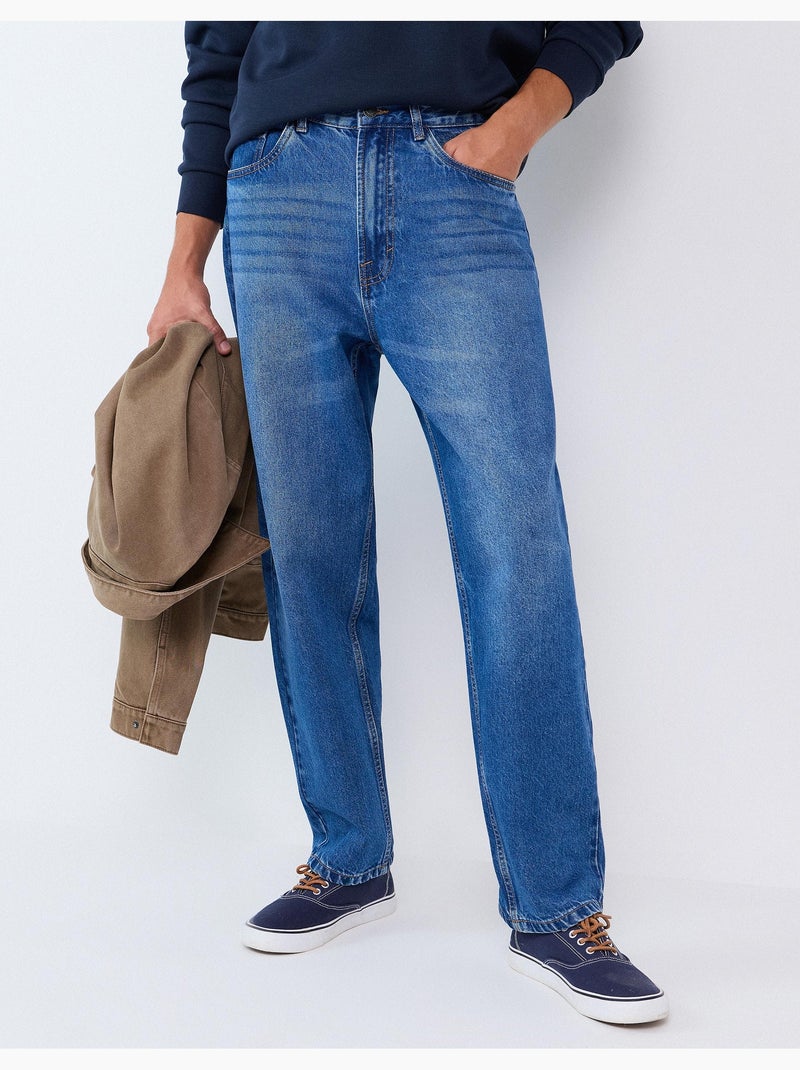 Vaqueros de corte holgado, mo fashion Azul - Kiabi