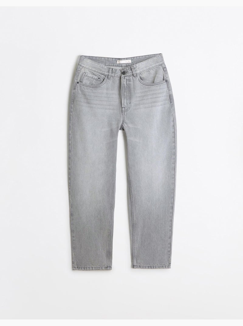 Vaqueros de corte holgado, mo fashion Gris - Kiabi